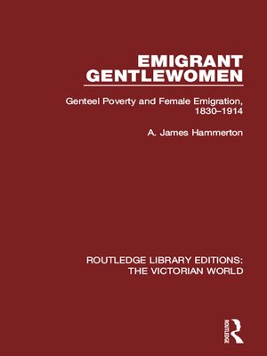 cover image of Emigrant Gentlewomen